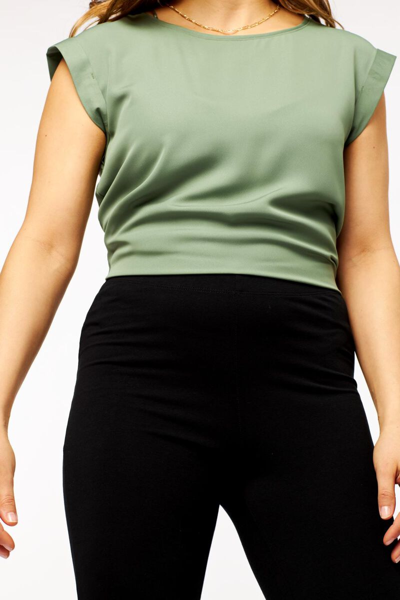 pantalon femme coton bio noir XL - 36272384 - HEMA
