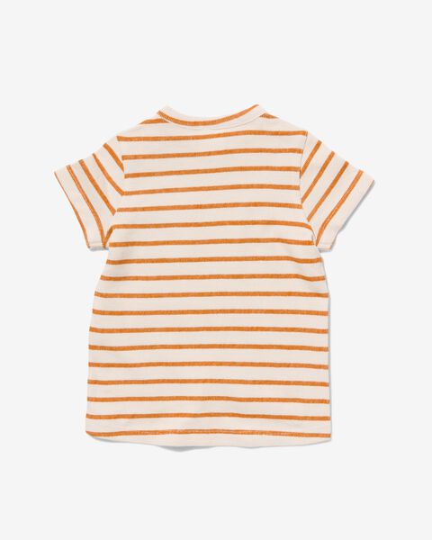 Baby-T-Shirt, Streifen ecru - 1000031030 - HEMA
