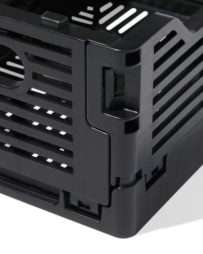 caisse pliable &agrave; lettres recycl&eacute;e XS noire noir XS  13 x 18 x 8 - 39800028 - HEMA