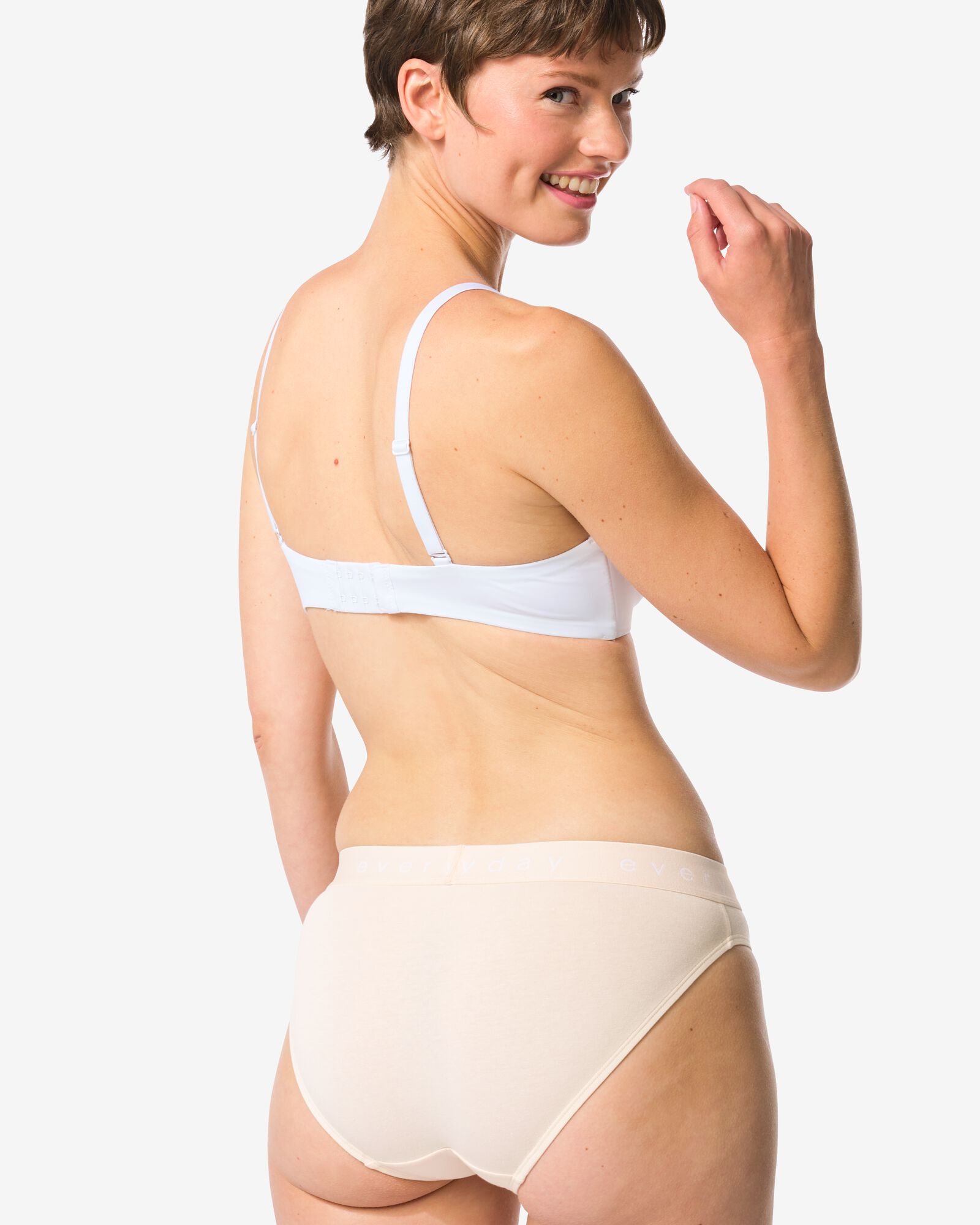 culotte femme coton everyday ceinture rose p&acirc;le - 19610754LIGHTPINK - HEMA