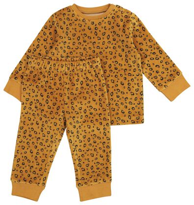 Velours-Baby-Pyjama, Tiere braun - 1000020004 - HEMA