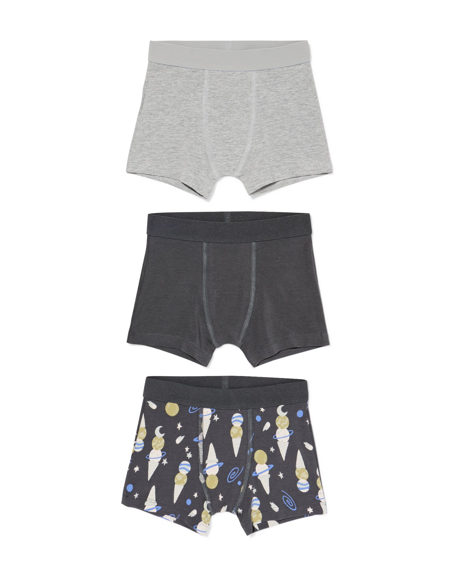 Kinder-Boxershorts. Eist&uuml;ten &ndash; 3 St&uuml;ck anthrazit - 19203360ANTHRACITE - HEMA