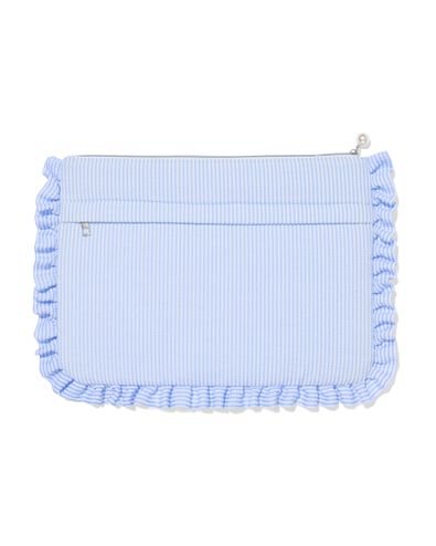 Gestreifte Laptoph&uuml;lle 41,8 &times; 29,5 cm Katzen-Aufdruck R&uuml;schen - 60101110 - HEMA