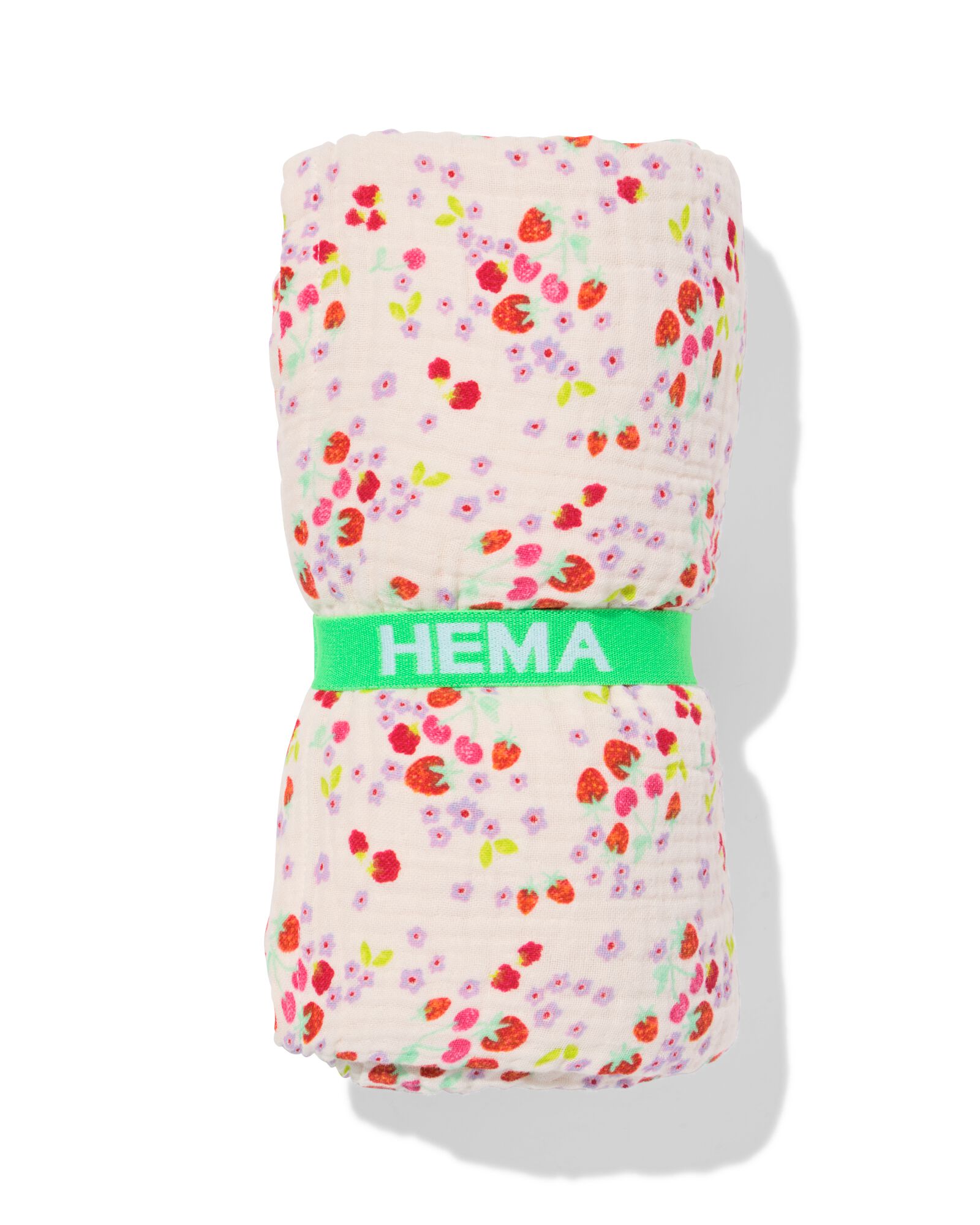 serviette de plage enfant 80 x 140 cm mousseline fleurs - 5200266 - HEMA