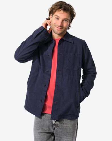 Herren-Shacket  dunkelblau - 2199980DARKBLUE - HEMA