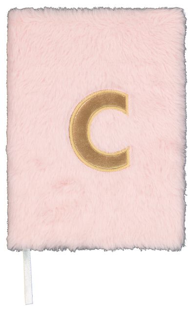 carnet A5 fluffy lettre C - 61120130 - HEMA