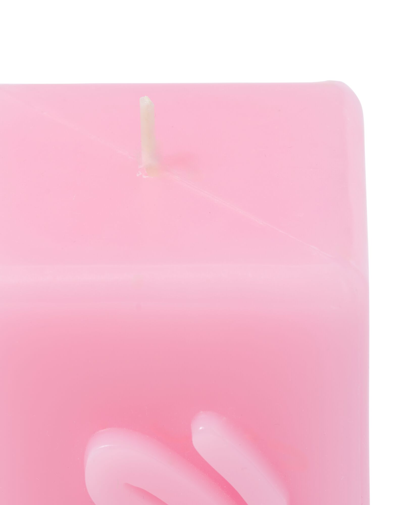 bougie 12,5 cm "love" rose   - 61100291 - HEMA