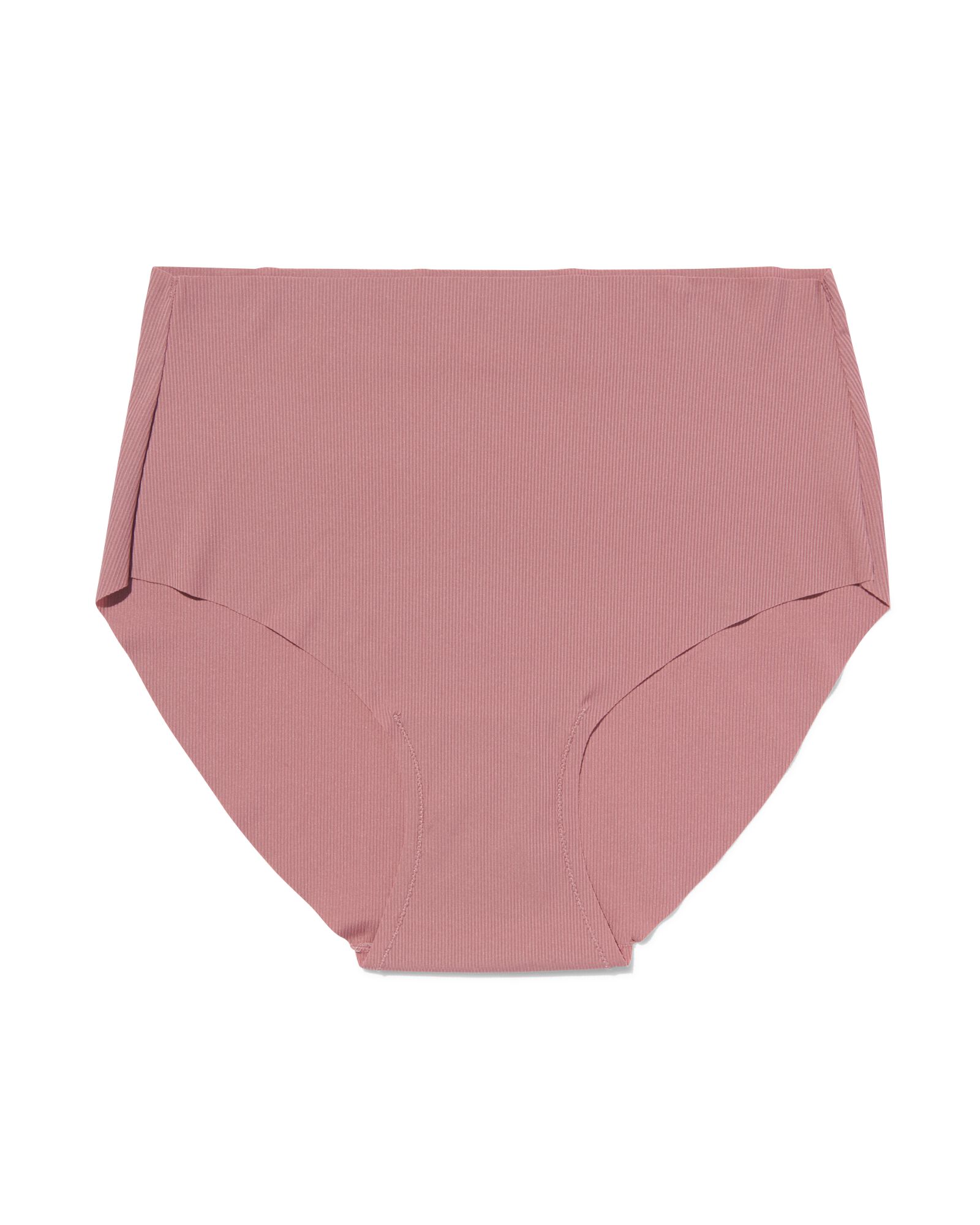 dames shortie met hoge taille micro rib oudroze oudroze - 19600404OLDPINK - HEMA