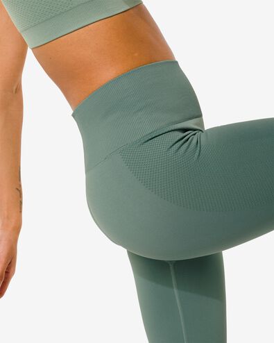 legging de sport 7/8e femme sans coutures vert XL - 36000166 - HEMA
