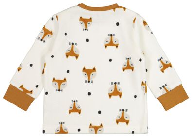 pyjama bébé velours renards blanc cassé - 1000020006 - HEMA