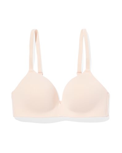 voorgevormde bh zonder beugel recycled micro lichtroze - 21850350LIGHTPINK - HEMA