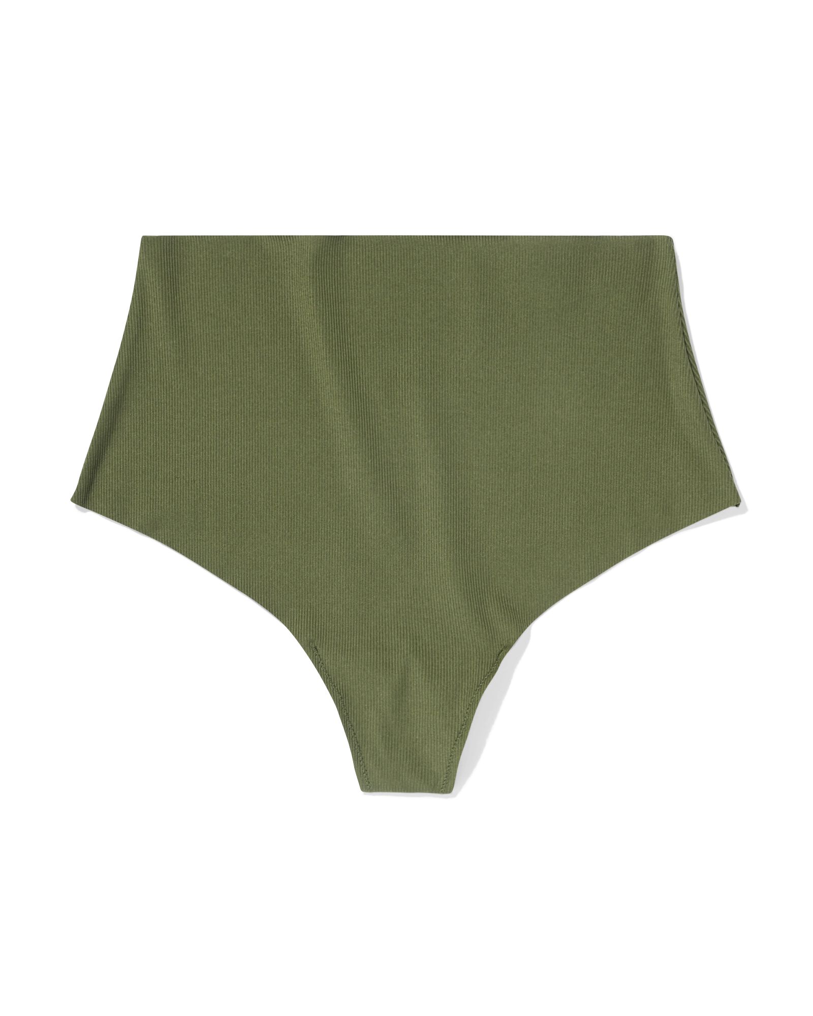 damesstring rib polyamide naadloos donkergroen - 19602725DARKGREEN - HEMA