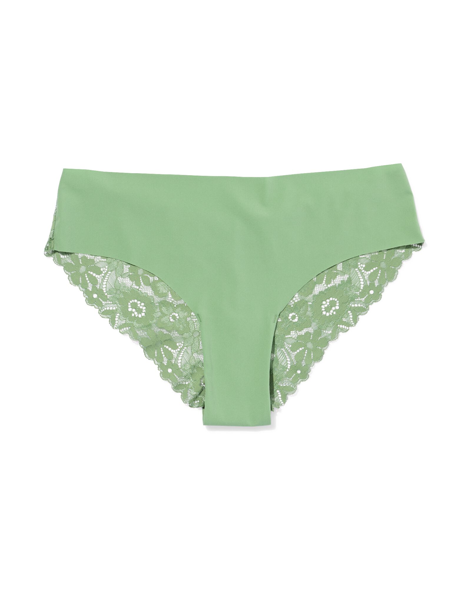 slip br&eacute;silien femme microfibre avec dentelle vert - 19600924GREEN - HEMA