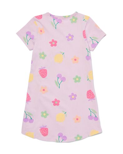 chemise de nuit enfant coton fruit lilas 110/116 - 23021683 - HEMA