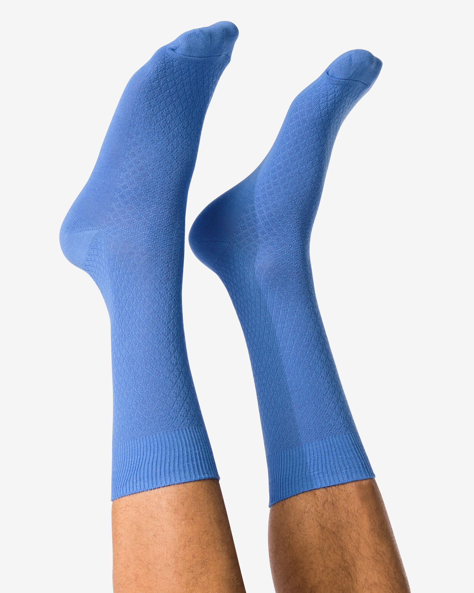 chaussettes structure homme bleu vif - 4150345BRIGHTBLUE - HEMA