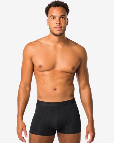 2er-Pack Herren-Boxershorts, kurz, Real Lasting Cotton schwarz - 1000009932 - HEMA