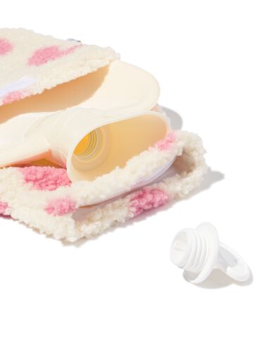 bouillotte 33 cm c&oelig;urs cr&egrave;me - 61100244 - HEMA