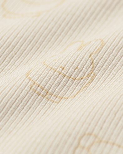 nijntje newborn T-shirt rib ecru ecru - 33440720ECRU - HEMA