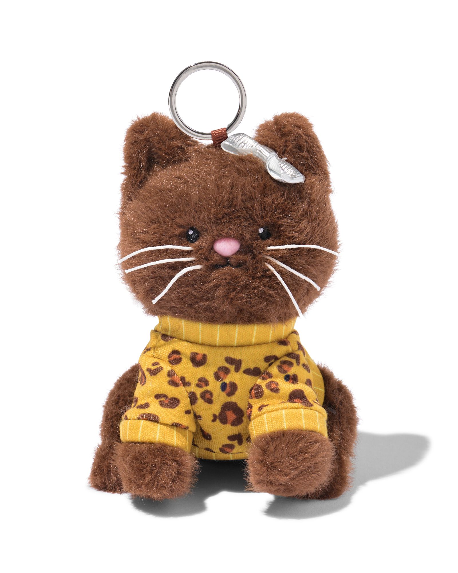 sleutelhanger 8x8x12cm kat Pebbles - 61104304 - HEMA