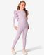 legging enfant avec côtes violet 110/116 - 30837042 - HEMA