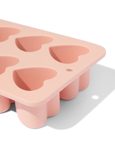 Eisw&uuml;rfelbereiter 18 x 11 x 4 cm Herzen rosa - 41800176 - HEMA