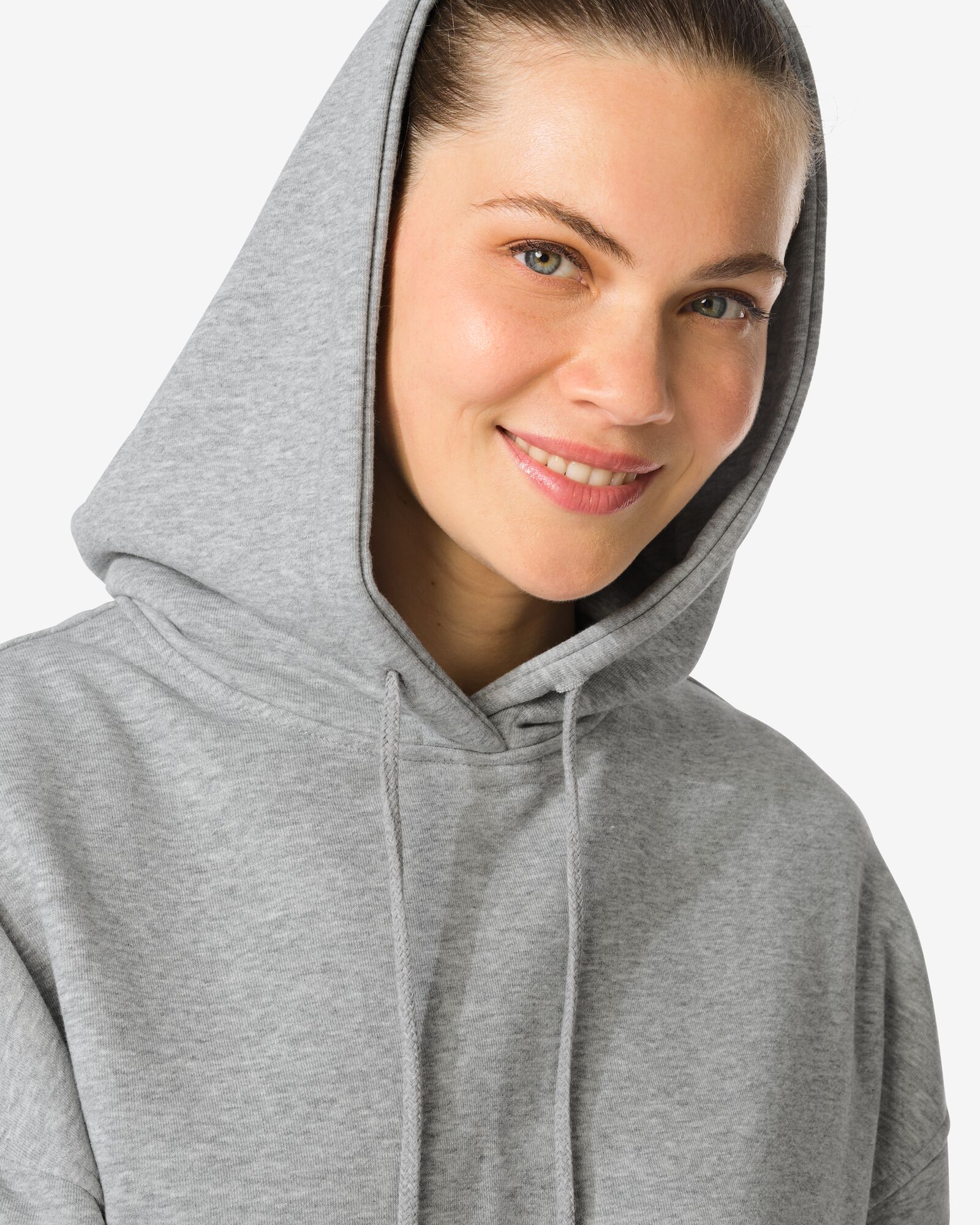 dameshoodie donkergrijs donkergrijs - 36000417DARKGREY - HEMA