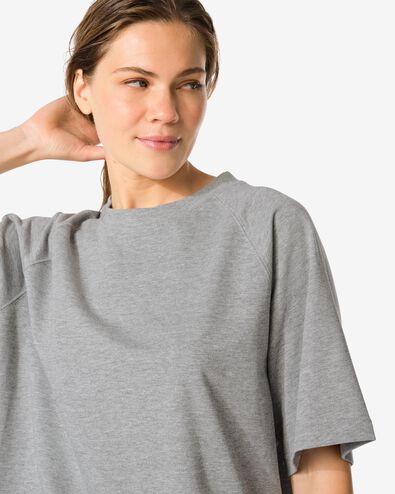 t-shirt Luca femme gris moyen - 36203490MIDGREY - HEMA