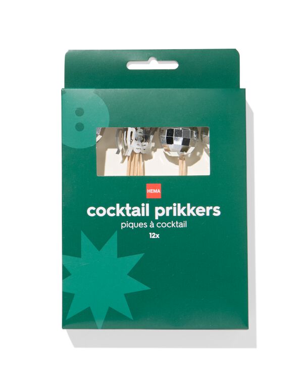 Cocktailst&auml;bchen Disco, Frohes Neues Jahr &ndash; 12 St&uuml;ck  - 25200442 - HEMA