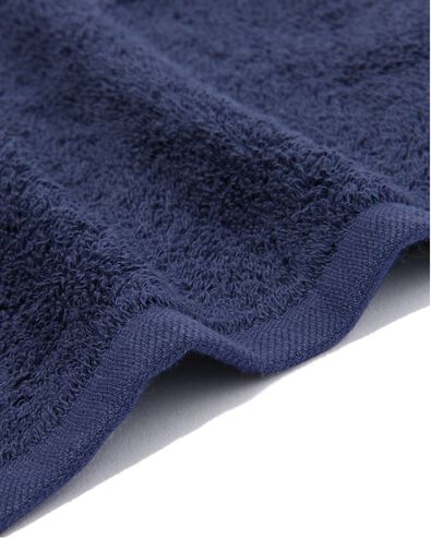4 serviettes pour visage 30x30 bleu nuit - qualité épaisse bleu nuit débarbouillettes 30 x 30 - 5245412 - HEMA