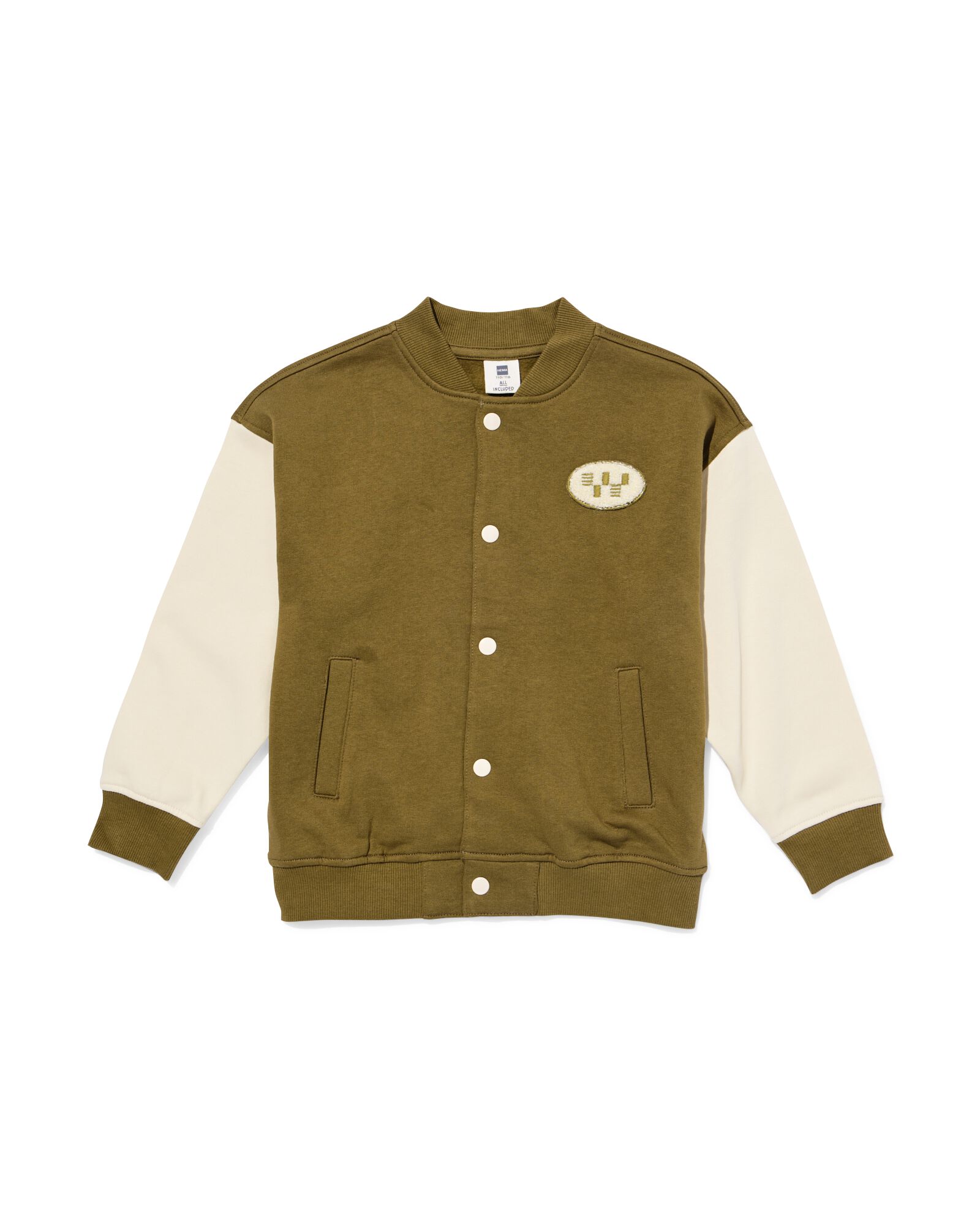 kindervest baseball groen groen - 30710807GREEN - HEMA