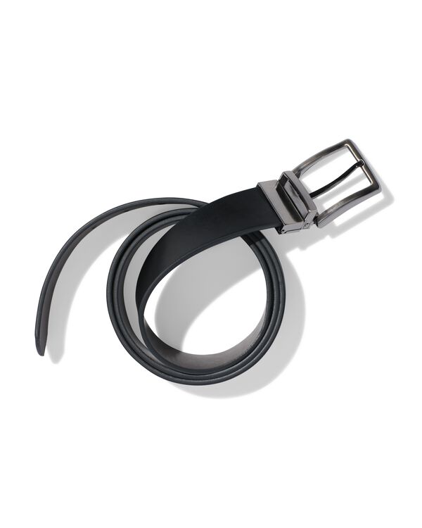 ceinture r&eacute;versible homme 3,5 cm noir noir - 2410090BLACK - HEMA