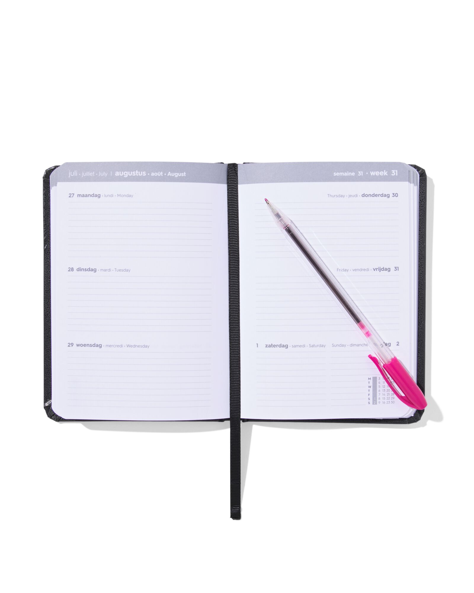 agenda 2026 A6 PU zwart - 14500604 - HEMA