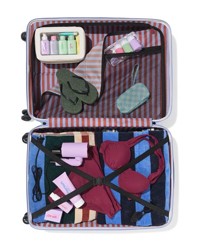 valise ABS 51x28x76cm 90L bordeaux - 18670036 - HEMA