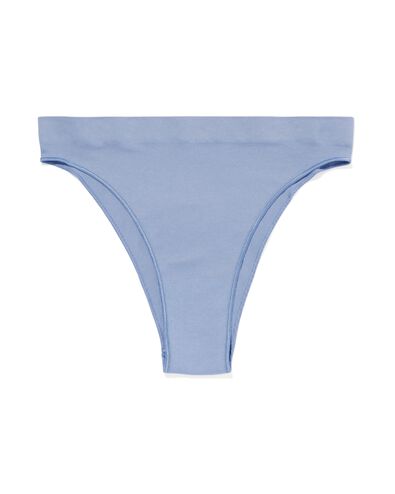 slip brésilien femme sans coutures côte bleu bleu - 21960035BLUE - HEMA