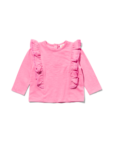 chemise bébé à volants rose vif rose vif - 1000029725 - HEMA