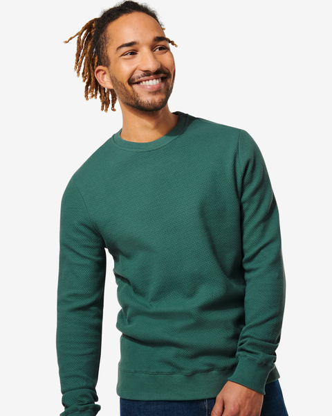 heren sweater groen groen - 1000029207 - HEMA