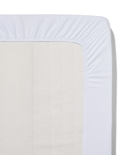 drap-housse coton doux 200x200 blanc - 5180049 - HEMA