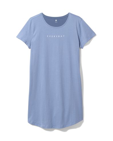 chemise de nuit femme en coton bleu M - 23400207 - HEMA