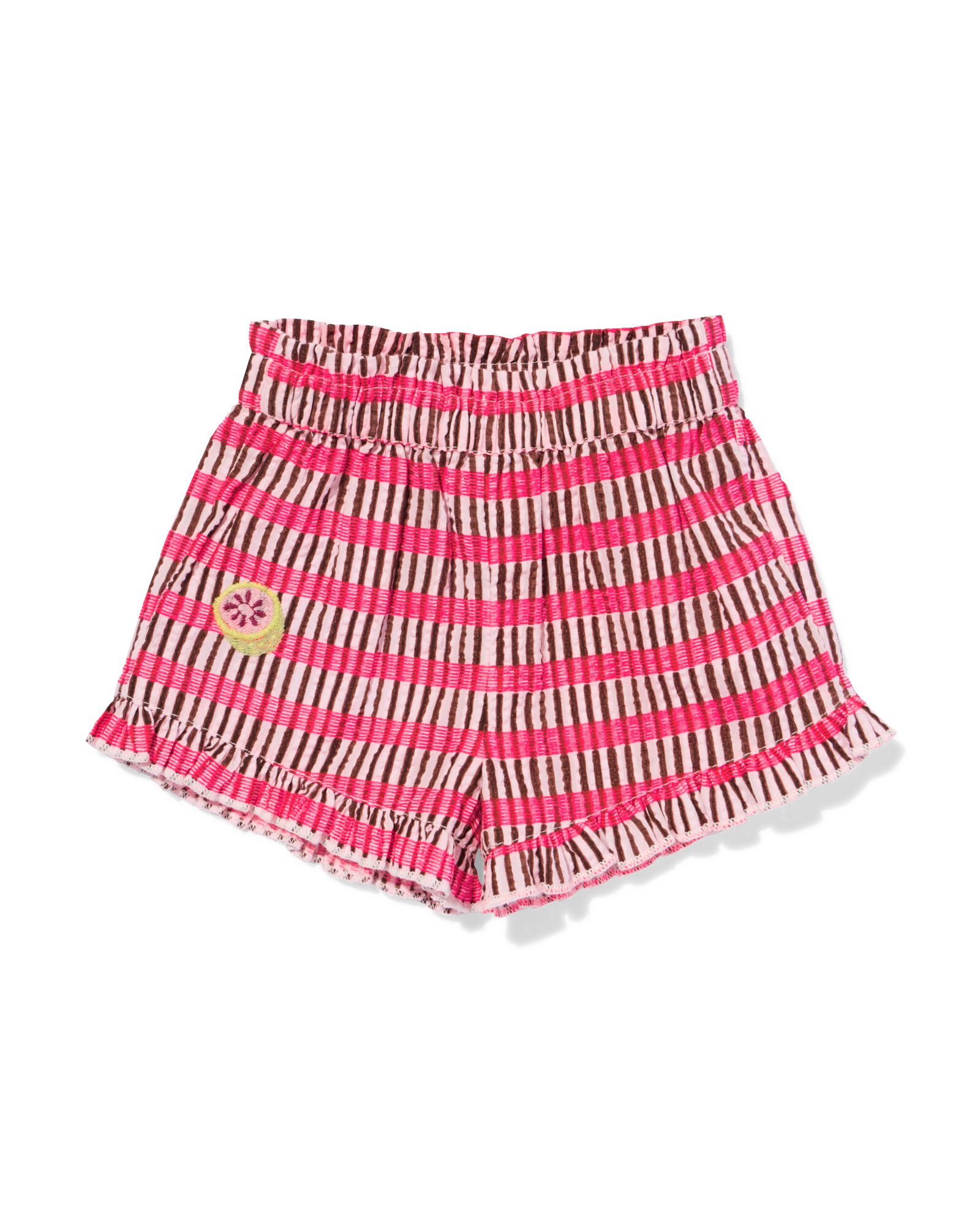 short b&eacute;b&eacute; coupe confortable seersucker rayures rose rose - 33077570PINK - HEMA