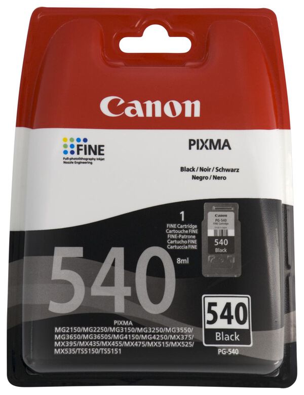 Druckerpatrone Canon PG-540, schwarz - 38300108 - HEMA