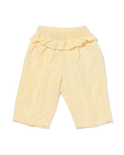 babybroek comfy fit lichtgeel lichtgeel - 33451720LIGHTYELLOW - HEMA