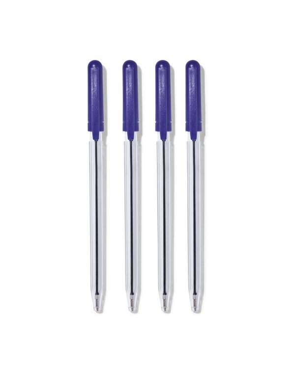 24 stylos à bille encre bleue - 14455319 - HEMA