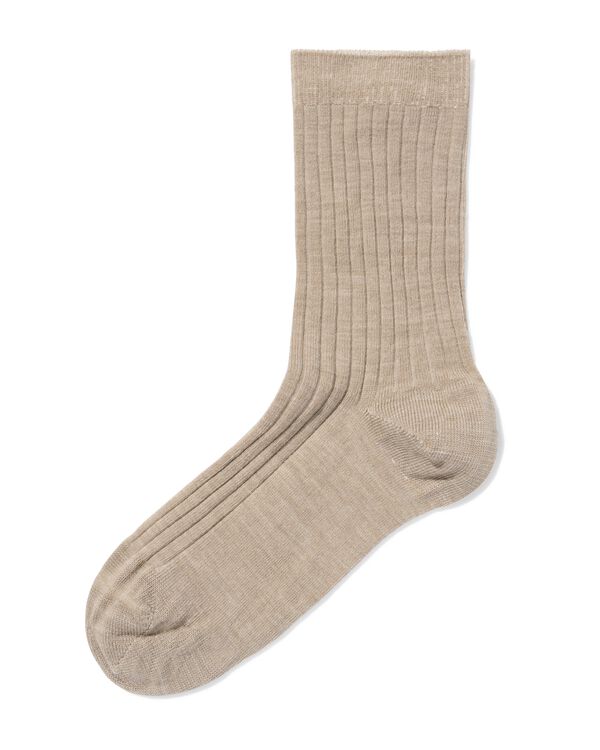 chaussettes laine femme beige beige - 4270515BEIGE - HEMA