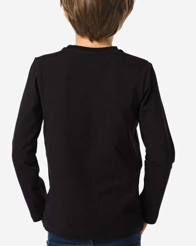 t-shirt enfant - coton bio noir 134/140 - 30729364 - HEMA
