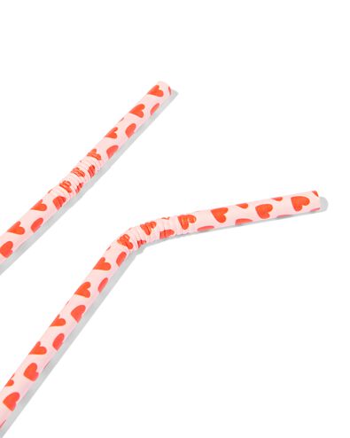 papieren rietjes hartjes - 20 stuks  - 14240058 - HEMA