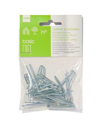 20 agrafes rideaux pliss&eacute;s grand mod&egrave;le - 7578050 - HEMA