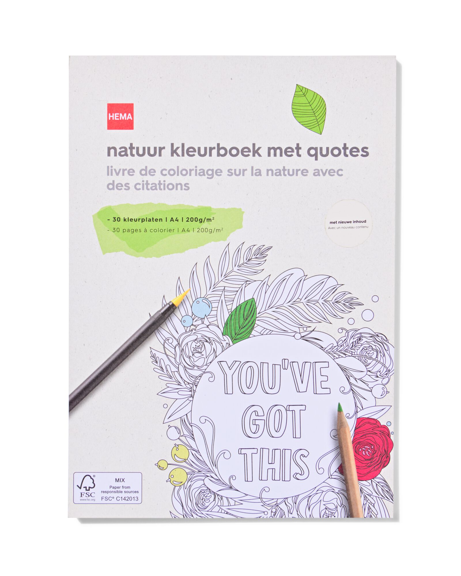 A4-Malbuch Natur Zitate  - 60720129 - HEMA