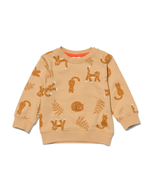 Baby-Sweatshirt, Tiger beige beige - 1000029749 - HEMA