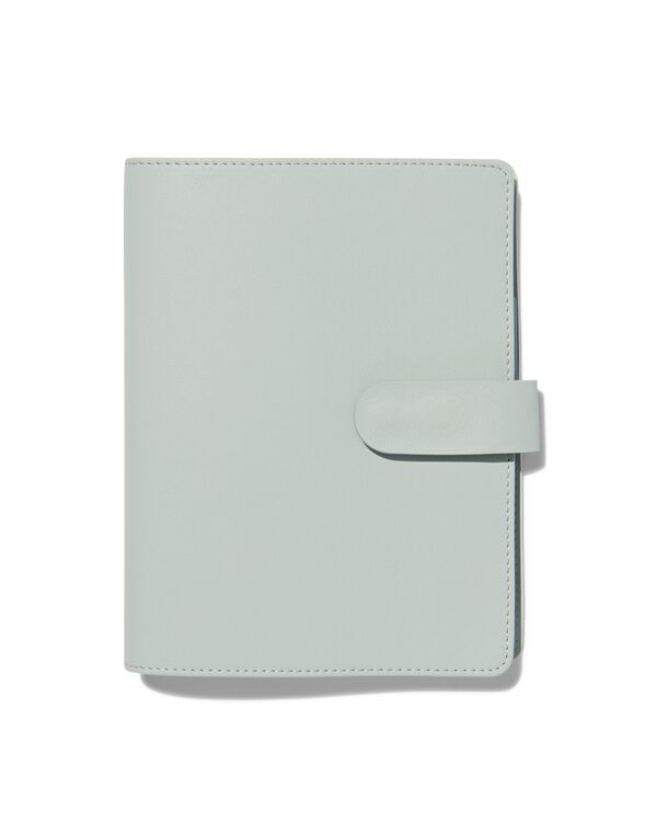 carnet rechargeable gris bleu A5 rempli avec des lignes - 14170088 - HEMA