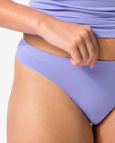 dameshipster naadloos micro blauw - 19641086BLUE - HEMA